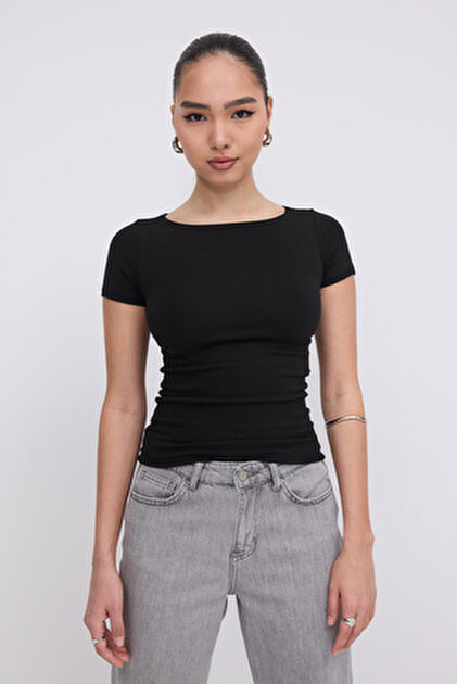 Addax Kurdele İşlemeli T-shirt P1717-X2 - Fiyatı, Yorumları