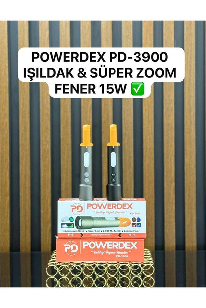 PD-3900 Çok Fonksiyonlu Zoomlu Şarjlı El Feneri