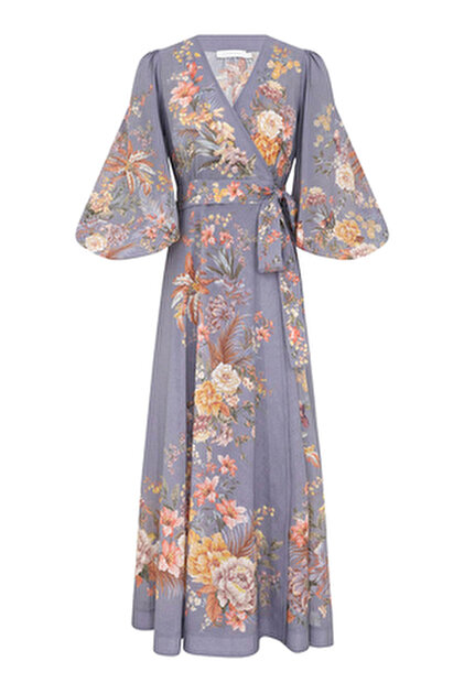 Zimmermann Lucky Lace Plunge Midi Dress ,Dantel Detayl V Yaka Midi Elbise  - Fiyat, Yorumlar