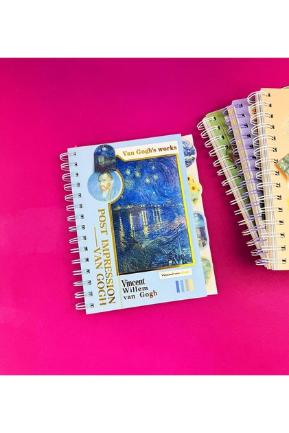 Caietul cu copertă hologramă Van Gogh