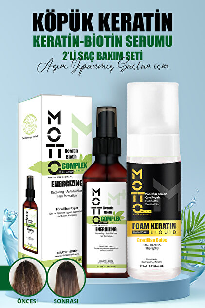 Motto Plus Professional Saç Pürüzsüzleştirici Ve Düzleştirici 2'li