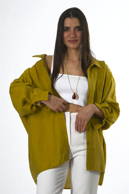 Women's Off-Shoulder Modal Oversize Shirt