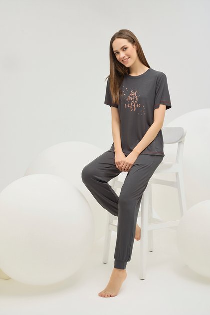 16616 Women's Printed Pajama Set