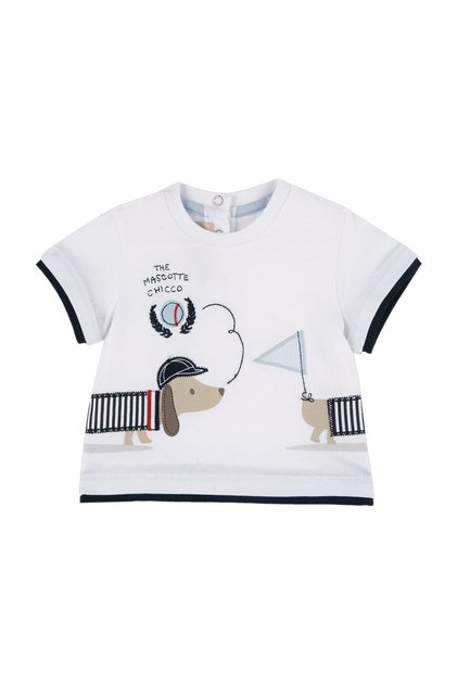 Kurzarm-T-Shirt mit Hundemotiv – aus nachhaltiger Baumwolle