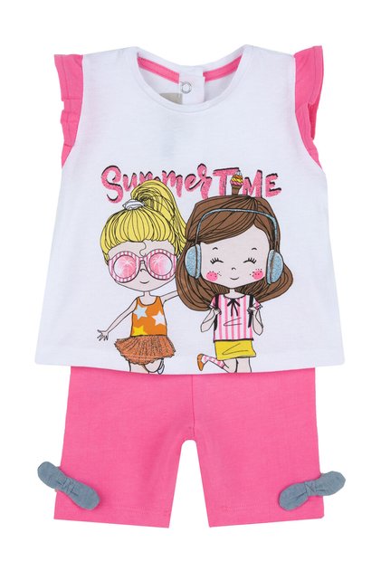 SET 2 PIESE TRICOU+PANTALONI SCURȚI