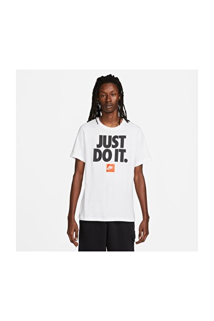 Nike Beyaz Erkek Yuvarlak Yaka T-Shirt DZ2989-100 M TEE FRAN JDI