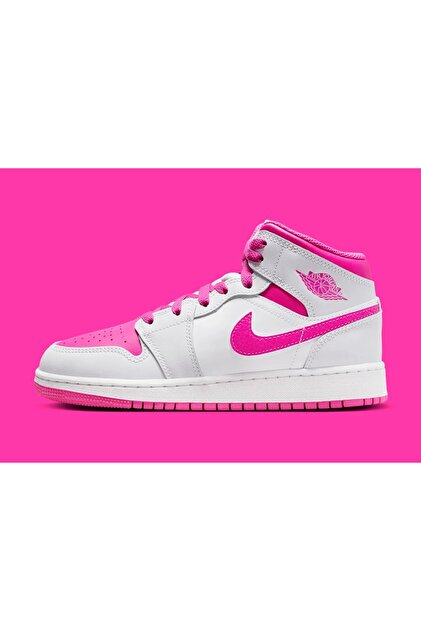 Nike Air Jordan 1 Mid Fire Pink Limited Edition Sneaker (Dar