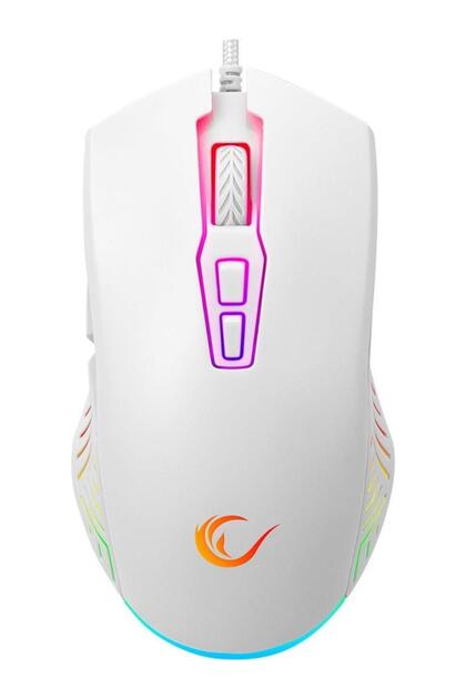 Rampage SMX-G68 SPEAR V2 FULL RGB 12800 DPI Beyaz 7D Makrolu