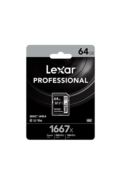 Lexar Professional 64GB 250mb/s SDXC Hafıza Kartı - Fiyatı, Yorumları