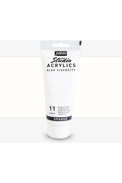 Akrilik Boya Studio 100ML Titanium White 11