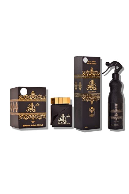 بخور عاشق العود 30 جرام و معطر عاشق العود 480مل