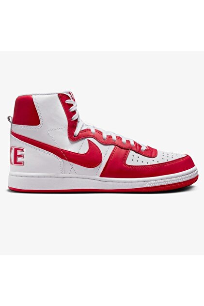 Nike Terminatör High Sneaker White Red Lethar Hakiki Deri Erkek