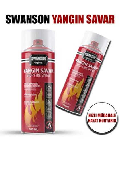 SWANSON WORKS Yangın söndürücü sprey 500 ml - Fiyatı, Yorumları