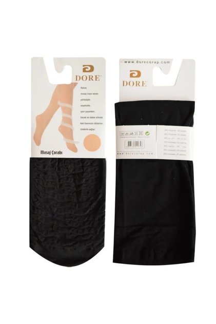 Dore Massage Women's Socks 12 Pack Black Color (500)