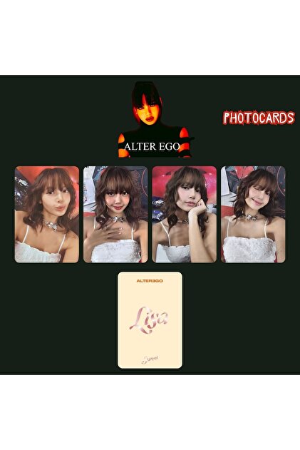 Kpop Dünyasi BLACKPINK Lisa '' Alter Ego '' SUNNI Photocards Set