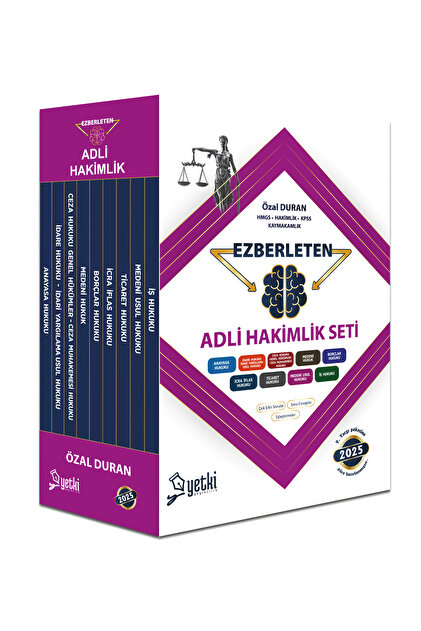 Yetki Yayıncılık Yetki 2025 Baskı Adli Hakimlik Ezberleten Sorular