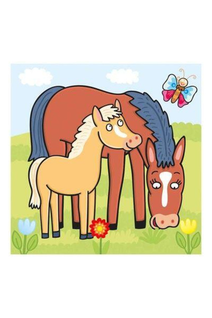 Baby Puzzle - Animalute Jucause - 3-5 Piese