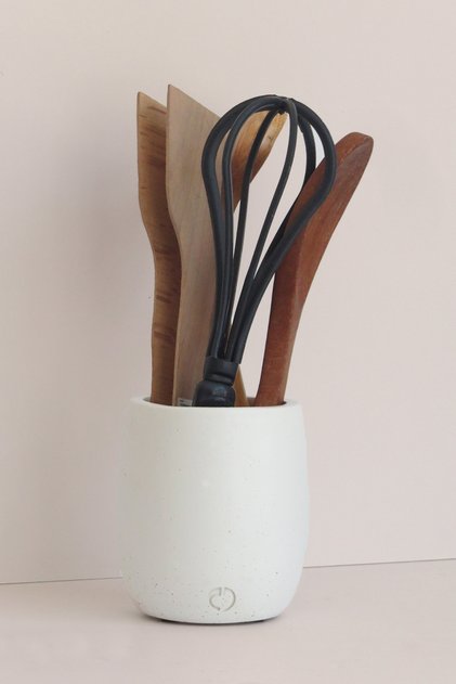Rome Concrete Spoon Holder - Diameter: 10.5 cm