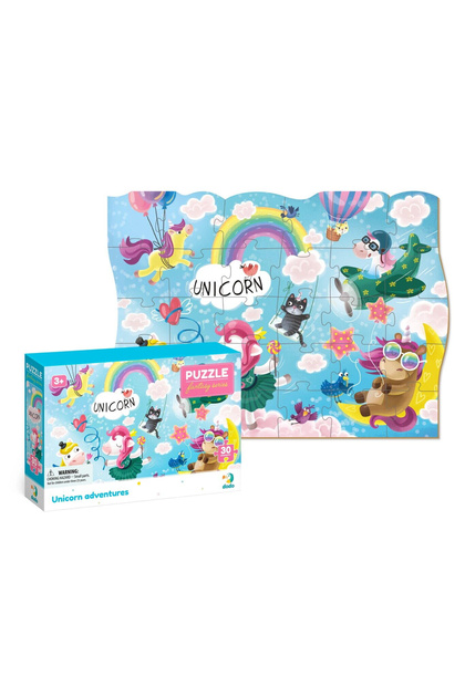 Puzzle - Magické dobrodružstvá jednorožcov (30 DIELOV)