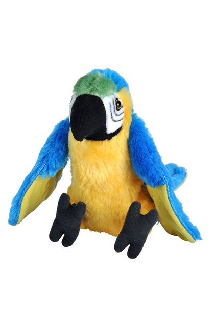Papagal Macaw Albastru - Jucarie Plus 20 cm