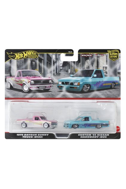 Комплект от 2 колички Hot Wheels Premium Diecast Truck и Nissan Hardbody в мащаб 1:64