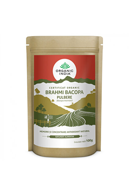 Brahmi Bacopa Pulbere Memorie Si Concentrare, Antioxidant Natural 100g