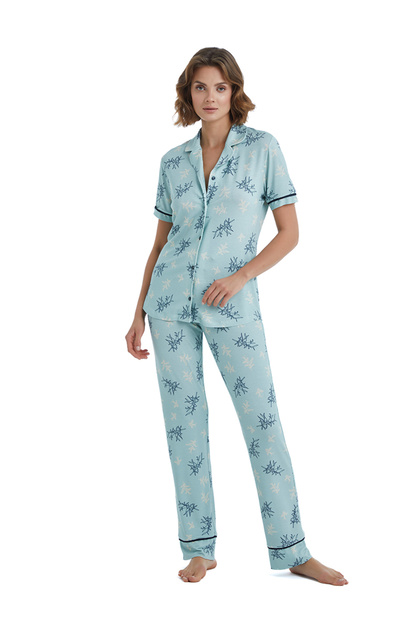 Blue Women's Pajama Set 51411