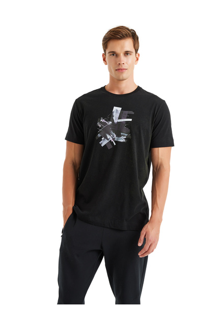 Erkek T-Shirt 40614 - Siyah