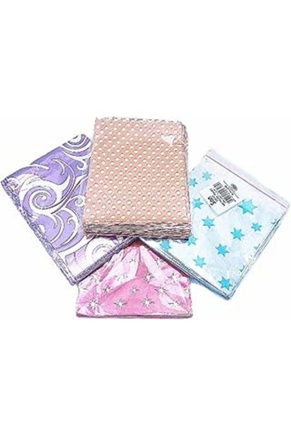 10 At 10x12 Cm Metalize Bantlı Hediye Poş, Takı Nişan Mevlüt Kına Poş Hediye Pak