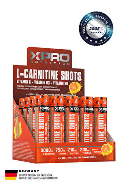 Proteinocean L-Carnitine Shot - Portakal - 60ml - 12'li Kutu