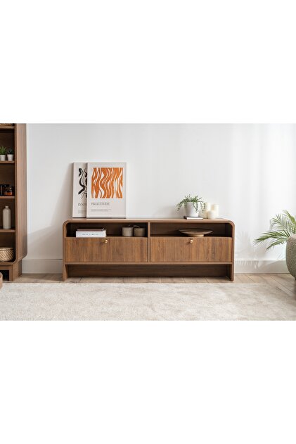 GİRONA TV SEHPASI, CEVİZ, 140 CM