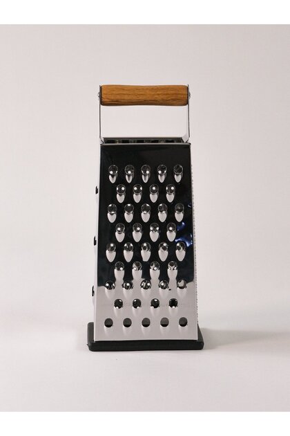 Nuvia Ahşap Kulplu Çelik Rende (24 cm)