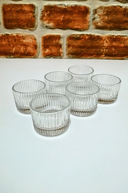 Mini Glass Honey Jar - Saucer Bowl - Joker Bowl 6 Pieces -4.5 cm