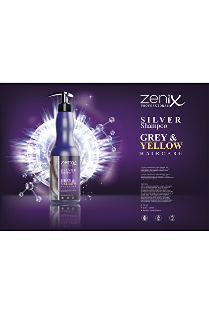 Zenix Turuncu Karşıtı Parlaklık ve Canlandırıcı Silver Mor Şampuan