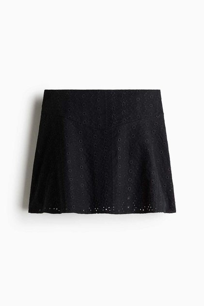 Broderie anglaise mini skirt