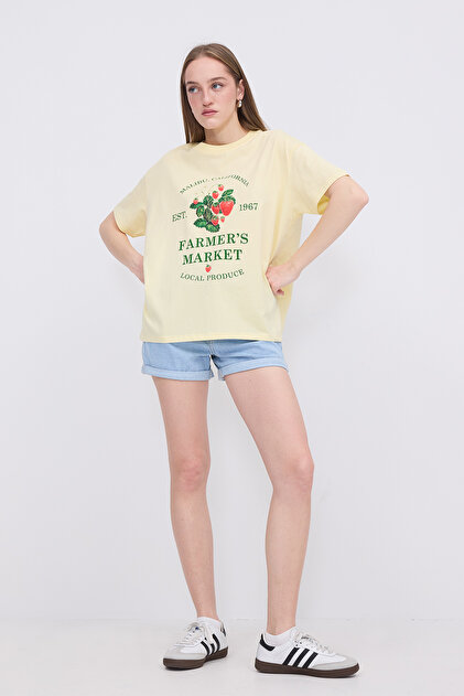 Addax Çilek Baskılı T-shirt P10419 - Fiyatı, Yorumları