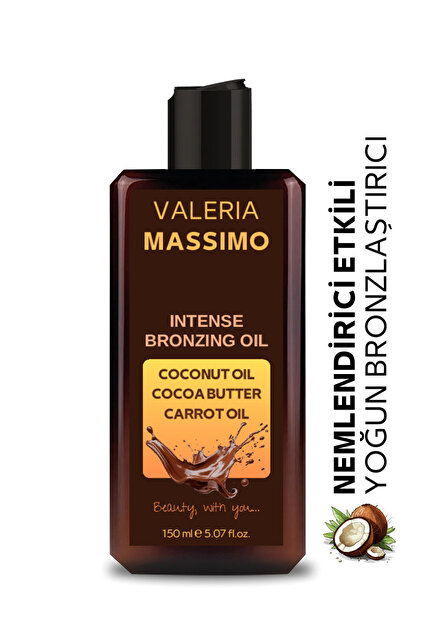 Valeria Massimo Yoğun Bronzlaştırıcı Yağ 150 ml (HAVUÇ,KAKAO