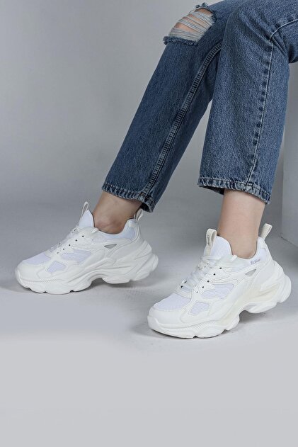 Jump 29891 Beyaz Kadın Sneaker Günlük Spor Ayakkabı - Fiyatı