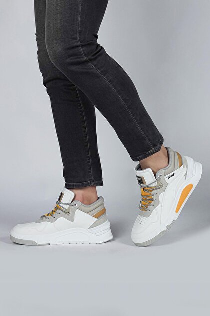 花183 Jump 29103 Yüksek Bilekli Beyaz Erkek Sneaker Günlük Spor Ayakkabı