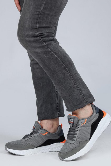 28040 Gray - Navy Blue Men's Sneaker Casual Sneakers