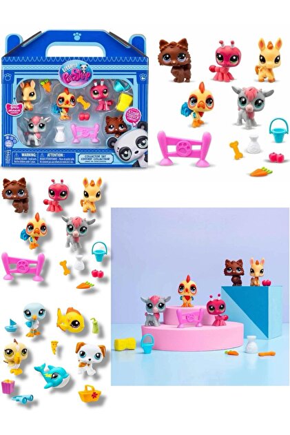BYCEGU 05790 LİTTLEST PET SHOP MİNİŞLER 5'Lİ FİGÜR SETİ S1