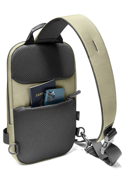 Tomtoc Explorer A54 11 Inç / 5l Haki Çapraz Ipad Omuz Sırt Çantası