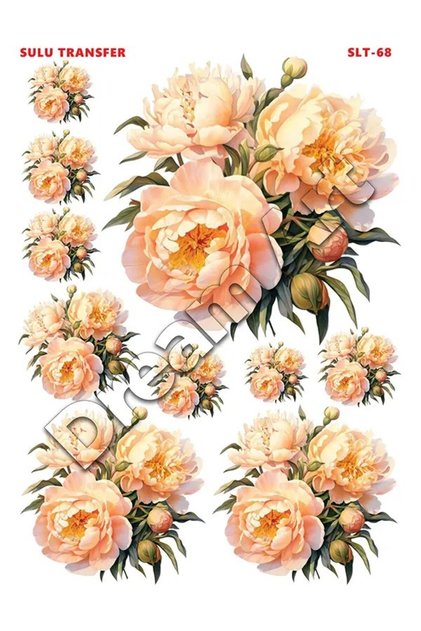 Crocus Light Water Transfer Slt068 25X35Cm