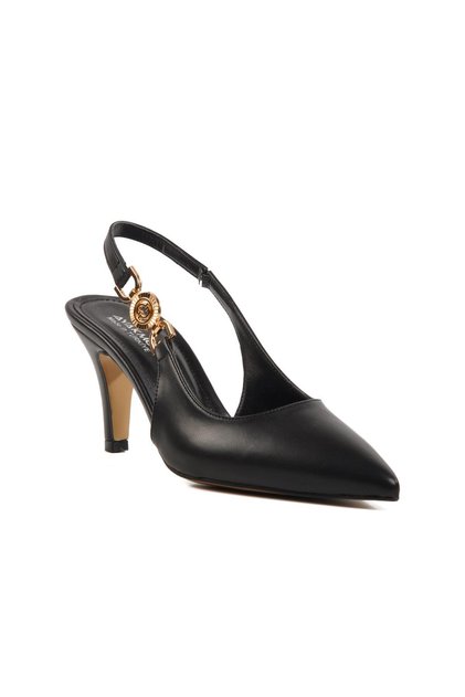 312390 Z Black Women's Heeled Shoes Stiletto Wedding Engagement Shoes