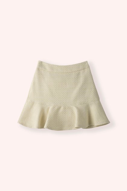 Girl's Tweed Green Skirt