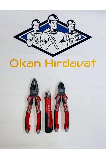 SOLİNGEN 180mm PENSE 160mm YANKESKİ UNİ-T UT12D TEMASSIZ KONTROL KALEMİ SET OKAN HIRDAVAT