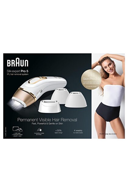 Braun Silk Expert Pro 5 Pl5387 400.000 Atımlı, 4 Başlıklı Yeni
