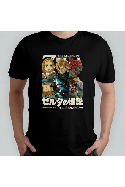 The Legend of Zelda - Link Unisex 100% Cotton Crew Neck T-Shirt Model 2
