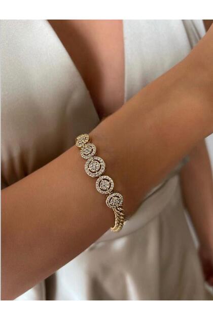 XUPİNG 14 K ALTIN RENGİ VİP SERİ BİLEKLİK 17+2 CM
