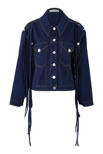 Stylish Open Sleeve Denim Jacket